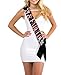 Black Satin 21 & Fabulous Birthday Sash with Rose Glitter Lettering
