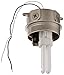 RAB Lighting VLX1/F13 Vaporproof VLX 3" Ceiling Box Mount CFL Lamp, Quad Type, Aluminum, 13W Power, 825 Lumens, 120V, 1/2" Hub, Natural