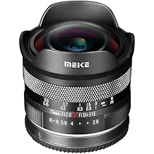 Meike 7.5mm f2.8 Ultra Wide Angle Manual Focus Diagonal Fisheye APS-C Lens for Fujifilm X Mount Mirrorless Cameras X-T1 X-T2 X-T3 X-T4 X-T5 X-T10 X-T20 X-T100 X-T200 XPro1 X-S10