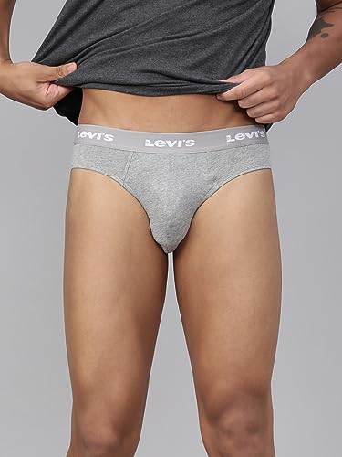 Levi's 002 Classic Brief for Men | 100% Pure Cotton | Solid | Durable Comfort | Breathable Men's Underwear | Anti-roll Waistband | Extra Supportive Gusset | Dual Layer 3D Pouch | Pack of 2 - Image 3