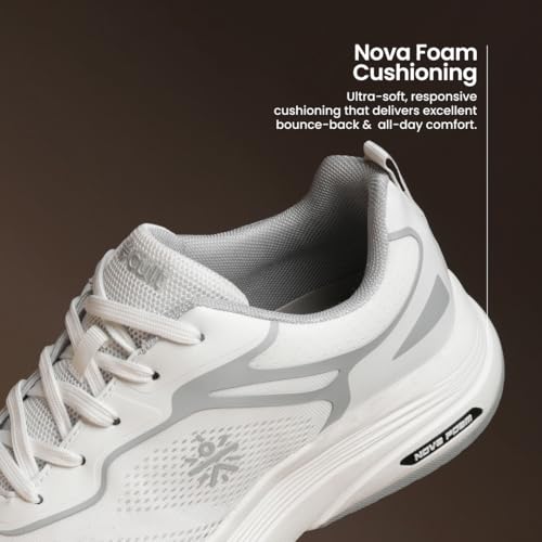 Image of CULT Men's Zyon Running Shoes with Durable Rubber Outsole & Cushioning for Runs up to 20 km