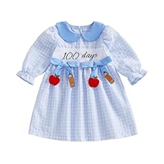 Plaid 100 Days of School Blue