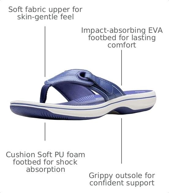Image of Clarks Women's Breeze Reyna Cloudsteppers Flip-Flop
