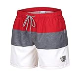🐬MULTIFUNKTIONALE BADEHOSE HERREN: Es eignet sich nicht nur für alle Sportarten wie Surfen, Wassersport, Laufen, Ballsport, Schwimmen, Strand, Turnhalle, Urlaub usw. sondern auch als Alltagskleidung .Es ist die beste Wahl für jede Jahreszeit.