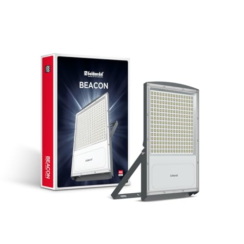 Image of Goldmedal Beacon 200W LED Flood Light - Cool Daylight (6500K) | Rating IP66 | Suitable for Outdoor Application |Long Lifespan | Eco-Friendly & Energy Efficient | (Pack of 1)