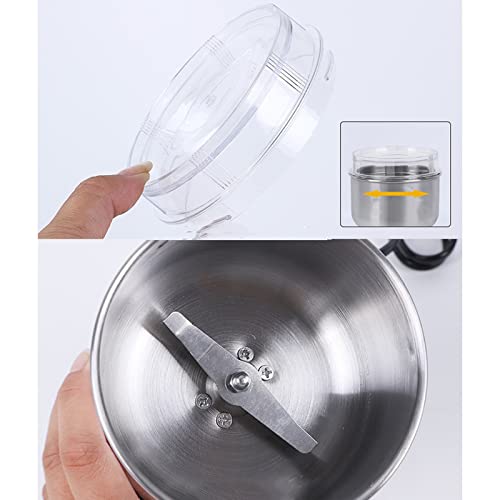 Flatware Molinillo de café eléctrico, Especias secas, Tuerca, Molinillo de Hierbas, Taza Desmontable, lavavajillas - Imagen 5