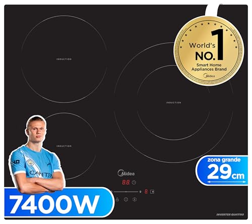 MIDEA Placa Inducción 3 fuegos 60 cm 7400 W -...