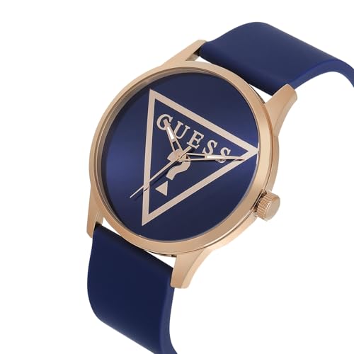 Image of Guess Round 43mm Blue Dial Analog Men Watch - U1409G4M