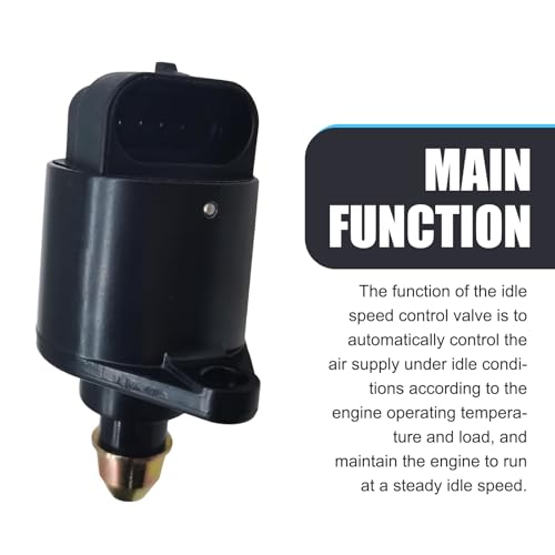 gunroil 1 PC Automotive Stepper Motor Idle Motor Air Control Valve, Vehicle Modified Repair Accessories, Replace OEM Part Number 90380 10526 90325864, Compatible with King Kong Vehicles (Black) - Thumbnail 3