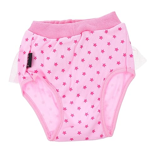 Abaodam Pet Dog Period Pants Breathable Female Dog Diapers with Adorable Pattern Comfortable Sanitary Pants for Female Dogs Lining Stylish Design