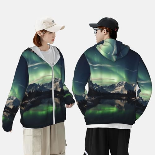 Chaqueta para hombre con protección solar UPF 50+ manga larga con capucha miniatura 2