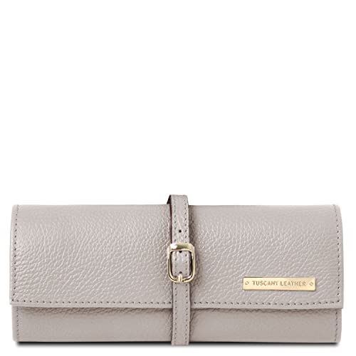 Tuscany Leather Portajoyas en Piel Suave Gris Claro Cover