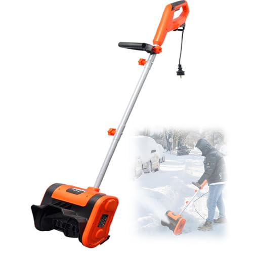 Elektryczna odśnieżarka o mocy 1800 W, szerokość 30 cm, odległość rzucania 8 m na patio, taras, odśnieżanie podjazdu