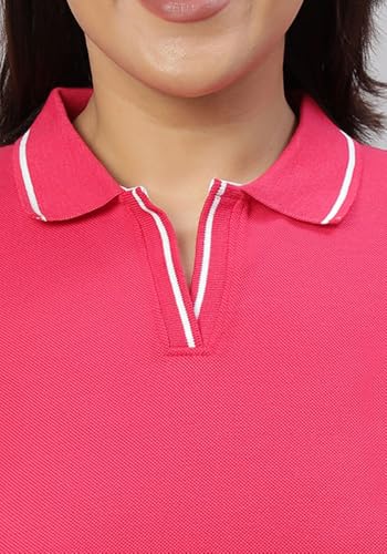 Image of Wear Your Opinion Women's Plus Size Tipped Collar Neck Polo Tshirt