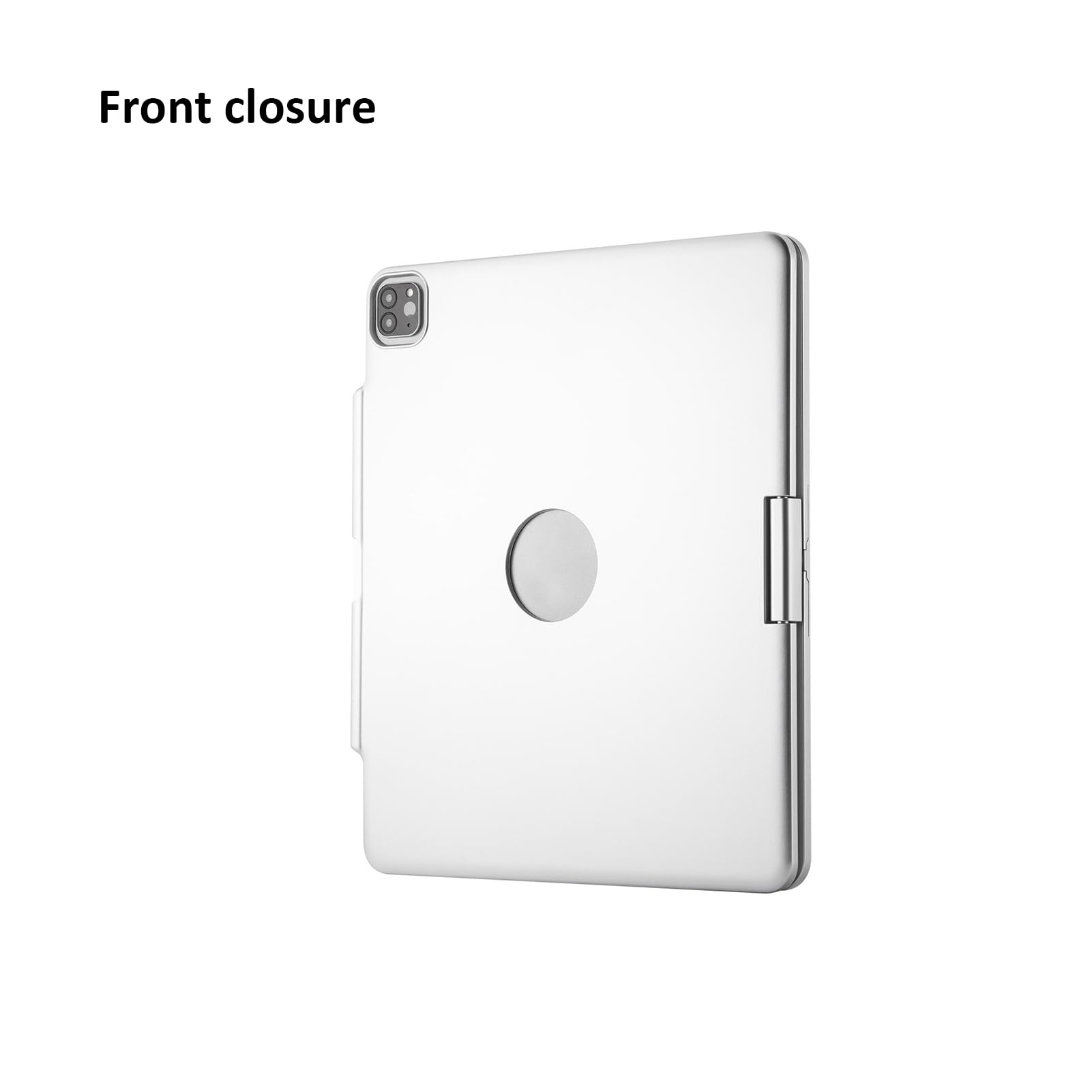 Etui na klawiaturę do iPad Air 13 cali (M4/2026, M3/2025, M2/2024), Pro 12,9 cala (3./4./5./6. generacji), klawiatura Bluetooth z podświetleniem, obracana o 360°, z uchwytem na długopis, kolor srebrny