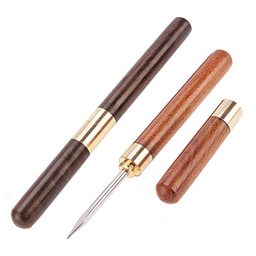 2 Pcs Wooden Tea Knife Needle Puer Puerh Tea Needle Ice Pick Tool for Breaking Tea Cake Brick or Breaking Ice
