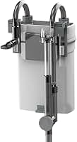 Filtro Aquário Hang On Silencioso 7W,Filtro para Aquario 500l/h 3 Estágios Filtração,Fluxo Ajustável,Skimmer de Óleo,Bico Tipo Pato,Silencioso,Bomba de Aquario com filtro para 10-50Litros Aquários