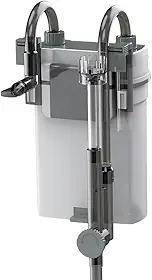 Filtro Aquário Hang On Silencioso 7W,Filtro para Aquario 500l/h 3 Estágios Filtração,Fluxo Ajustável,Skimmer de Óleo,Bico Tipo Pato,Silencioso,Bomba de Aquario com filtro para 10-50Litros Aquários