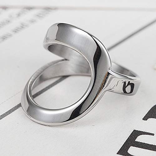 Jude Jewelers Stainless Steel Open Karma Statement Promise Ring4