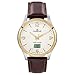 Produktbild Dugena Herren-Armbanduhr 4460862 Tresor Funk, Funkuhrwerk, Bicolor-Zifferblatt, Edelstahlgehäuse, Saphirglas, Lederarmband, Dornschließe, 10 bar