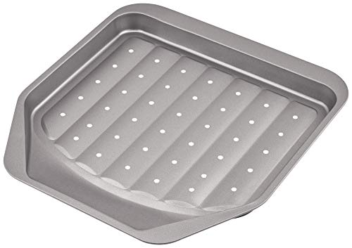 Judge Everyday Non Stick Perforated Chip Tray, Carbon Steel, Grey, 34 x 36cm