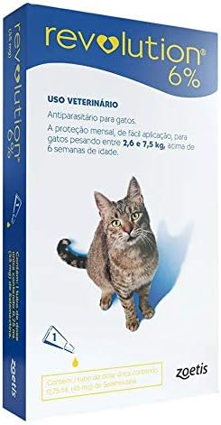 Anti Pulgas E Carrapatos Zoetis Revolution 6 Para Gatos De 2,5 A ...