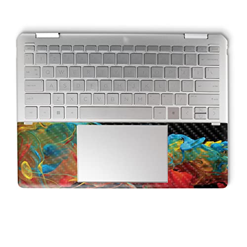 Image of MightySkins Carbon Fiber Skin Compatible with HP Spectre x360 14 inch (2022) Full Wrap Kit - Primary Smoke | Protective, Durable Textured Carbon Fiber Finish | Easy to Apply | Made in The USA