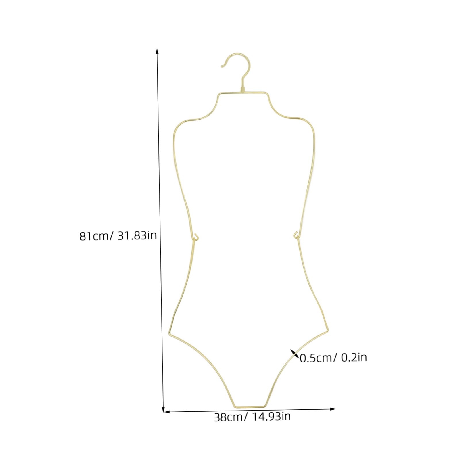 OUNONA 2Pcs Foldable Swimsuit Hanger for Bathing Suits Space Saving Rack with Design Keeps Swimwear Wrinkle for Closet Organization and Display