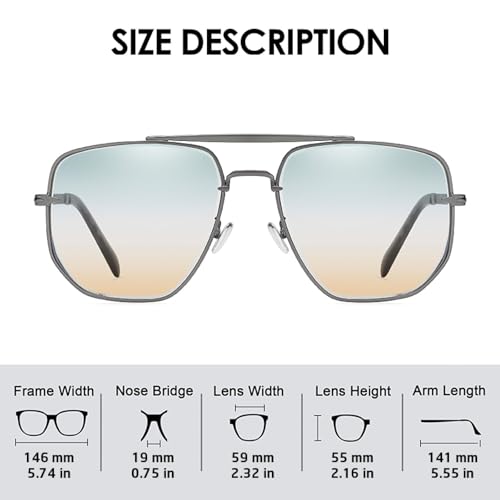 Sunglasses for Women Metal Sun Glasses Men Vintage Shades Female Gradient Uv4002