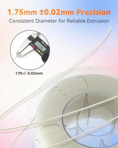 Image of VOXELAB HS PLA+ Filament 1.75mm, High Speed PLA Plus 3D Printer Filament, 1kg (2.2lbs) for Most FDM 3D Printers, Enhanced Toughness & Smooth Printing, Superior Layer Adhesion(Natural)