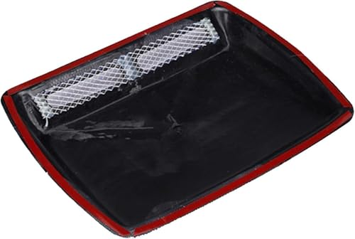 Entradas de aire del coche decorativas en plástico ABS blanco para capó universal 6