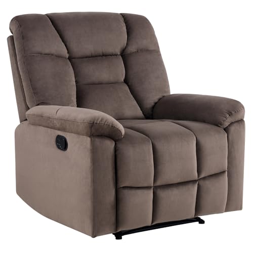 EBELLO Manual Recliner Chair for Adults with Soft Padded Headrest