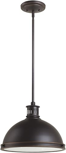 Miniatura 3 de Sea Gull Lighting 65086-715 Pratt Street Metal colgante colgante moderno accesorio, dos - luz, bronce del otoño