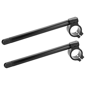 KSTE Guidon Séparé Clip, 1pair Universal 41mm Motorcycle CNC Poignée séparée Bar Clip réglable sur Guidon