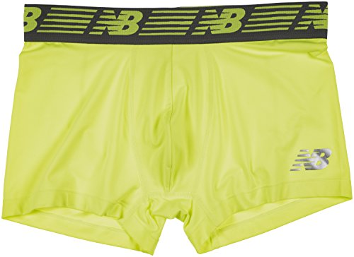 New Balance Men's 3" Boxer Brief No Fly, With Pouch, 3-Pack,Hi Lite/Steel/Vintage Indigo, X-Large (40"-42") #TOP1