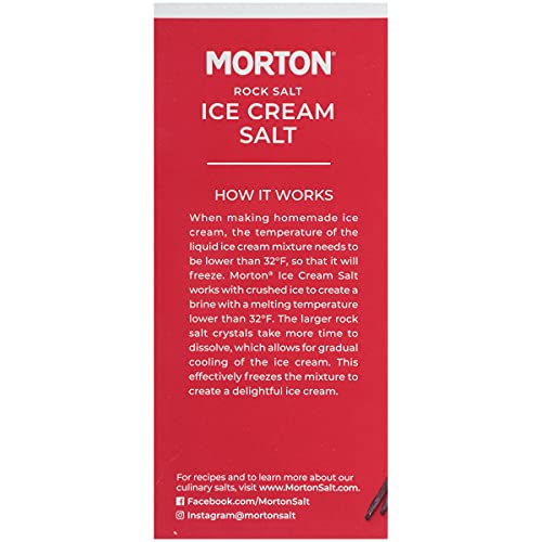 Morton Ice Cream Salt, Rock Salt, (4 lb), 4-Pack - Ideal for Making Ice Cream