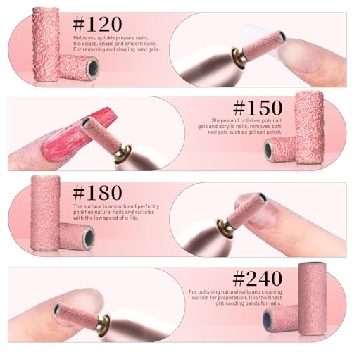 Image of Small Nail Sanding Bands #120 Pink