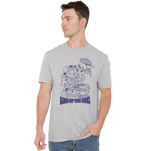 T-Shirt Garfield King of The Grill fini les hauts inconfortables en cuisine