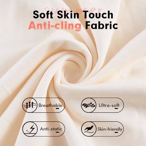 Image of MANCYFIT Half Slips for Women Underskirt Dress Extender Lace Trim Knee Length Midi Skirt