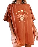 Damen Bluse Kurzarm T-shirt Weiß Rundhals Oberteil mit lustige Muster Alltag Tops Basic. Tops für Frauen, Damen-T-Shirts für Frauen, Kleidung für Frauen,Regenbogen-T-Shirt, übergroße T-Shirts für Frauen, Damen-T-Shirts, Damen-Trainingsanzug-Set, Westen-Tops für Frauen
