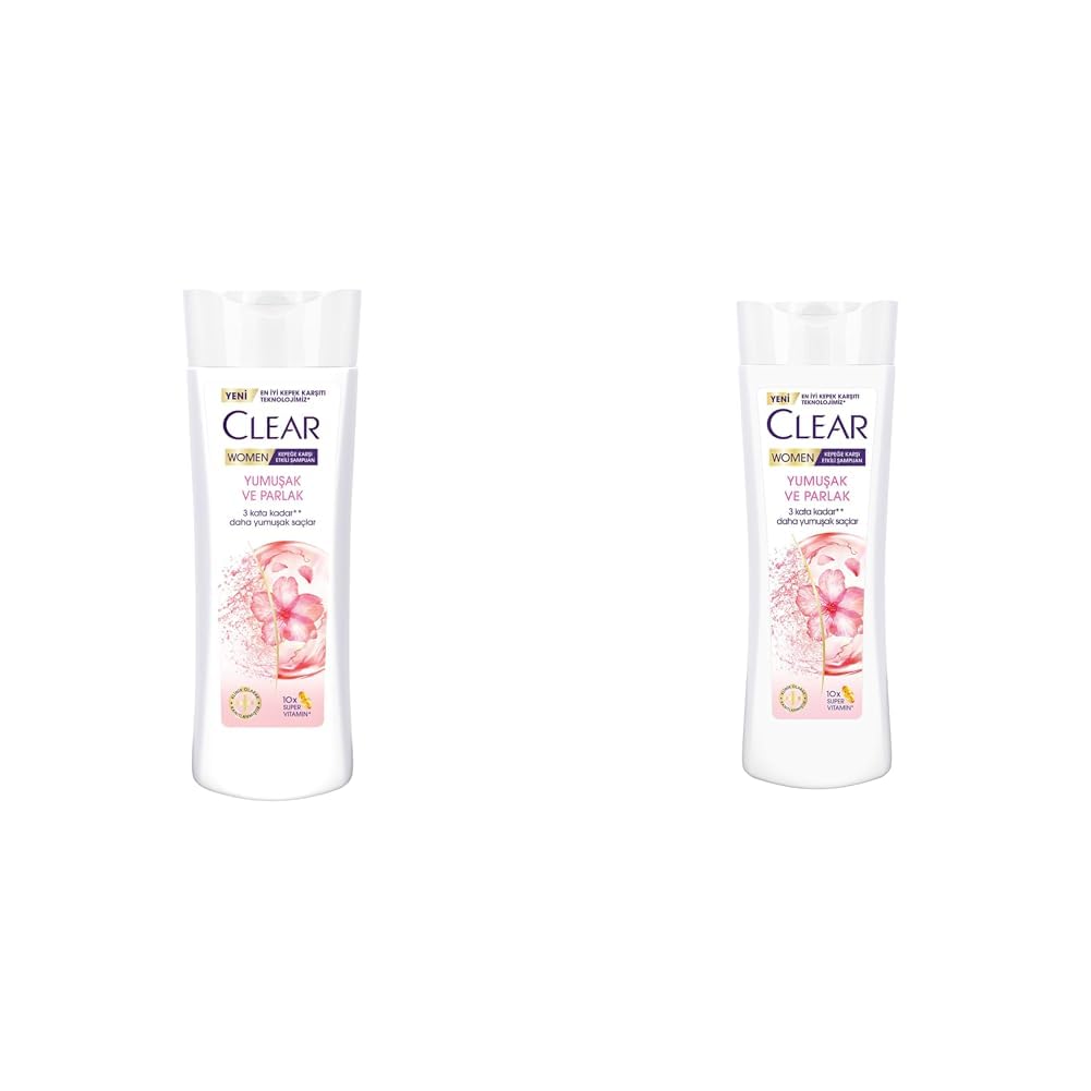 Clear Women Kepeğe Karşı Etkili Şampuan Yumuşak ve Parlak 200 ml + Clear Women Kepeğe Karşı Etkili Şampuan Yumuşak ve Parlak 350 ml