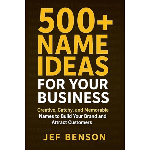 500+ Name Ideas for Your Business Audiolibro Por Jef Benson arte de portada