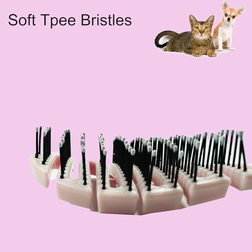 Miniatura 4 de Cepillo de aseo para perros pequeños, perfecto para shih tzus, yorkies y maltipoos, cepillos ideales para cachorros para perros malteses y razas
