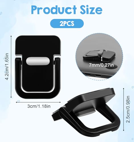 2 piezas elevadores de teclado negro para escritorio miniatura 2