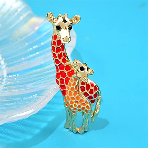 Giraffe Brooch Cute Animal Brooch Pin Fashion Jewelry Cute Clothes Jewelry for Party Wedding and Daily Use Enamel Lapel Brooch Pin Gift for Mother Kids4