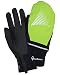 TrailHeads Men's Convertible Running Gloves - black/hi-vis (medium/large)