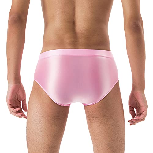 Summer Code Mens Sissy Panties Stretchy Silky Glossy Bikini Briefs Underwear Lingerie Underpants for Men4