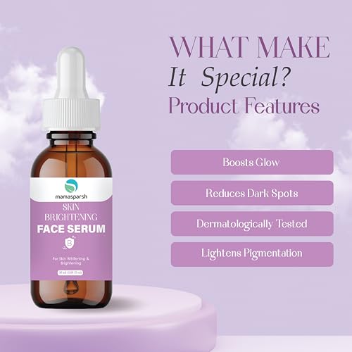 Image of Skin Brightening Face Serum with Vitamin B, Lightweight Hydrating Formula for Radiant Glow, Even Tone & Smooth Texture, Fast Absorbing Daily Skincare for All Skin Types, 30 ml