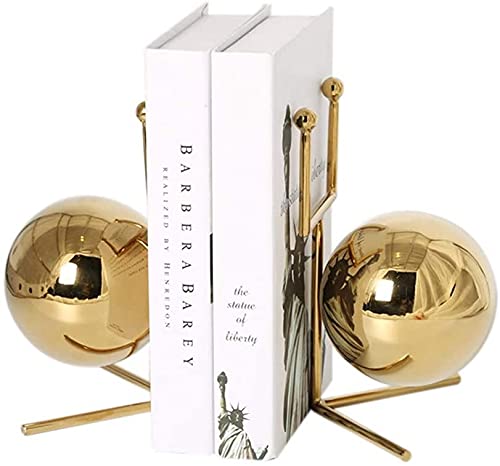 Serre-livres contemporain acier dore deco chambre hotel et bureau de style scandinave moderne