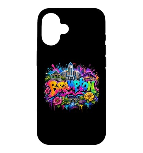 Street Art Brampton City Canada Skyline Case for iPhone 16